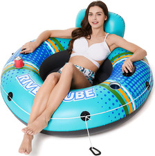 Inflatable River Tube Float - Heavy Duty River Float Pool Floats Lake Premium Wa