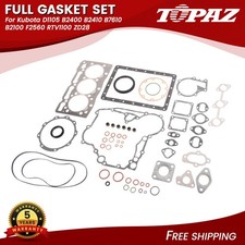 Full Gasket Set Fits Kubota D1105 B2400 B2410 B7610 B2100 F2560 RTV1100 ZD28