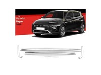 Fensterleisten FüR Hyundai Bayon Zierleisten Edelstahl Ab 2021 8 Tlg Chrom