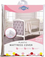 Waterproof Mattress Cover - Heavy Duty Vinyl Plastic Bed Crib Protective Fitted,