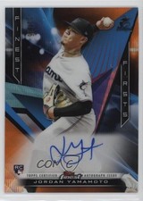2020 Topps Finest Firsts Orange Wave Refractor 13/25 Jordan Yamamoto Auto 1u6