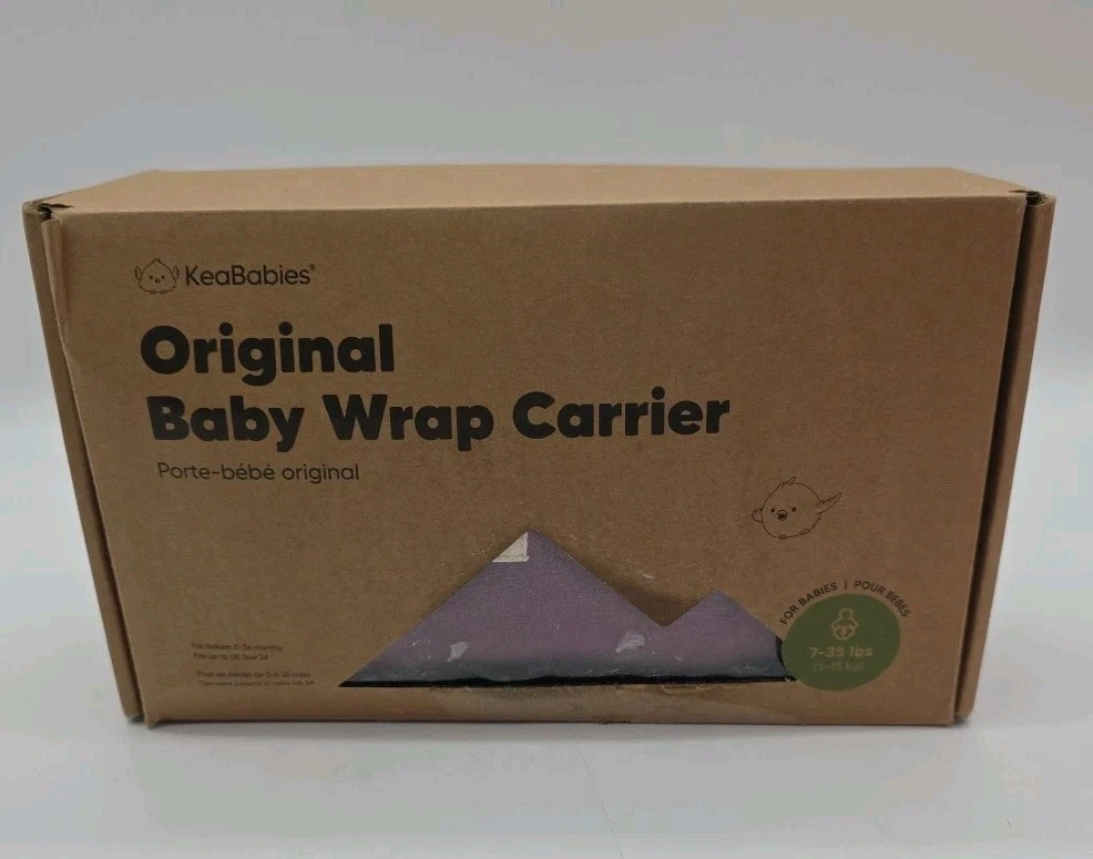 KeaBabies Baby Wrap Carrier Newborn - 36 Months Dark Mauve Purple New