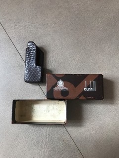 DUNHILL Rollagas Brown Genuine Lizard Lighter Sleeve Case in Original Box