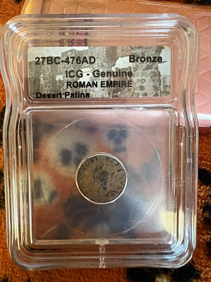 Patina Rome ICG Genuine Roman Empire Imperial Bronze Coin Desert Patina 27 BC-476 ...