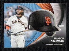 2022 Series 2 Batting Helmet Commemorative Relics Blue Brandon Crawford 0l9v