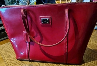 Schicke rote DOLCE & GABBANA Tasche, D&G, Lackleder, Handtasche, Leder