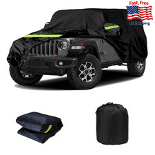 JZAHYUK Waterproof Car Cover for Jeep Wrangler 2 Door All Weather Jeep Rain Cove