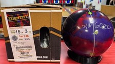 15 lb STORM IDENTITY B-C-P BOWLING BALL - NEW IN BOX 3 1/4" INCH PIN G002