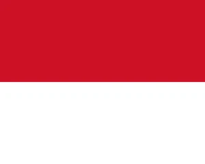 Monaco Flag Self Adhesive Vinyl Sticker