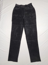 Vintage Newport News Genuine Leather Pants Suede Womens Sz 8 Fit 26 X 31 Lined