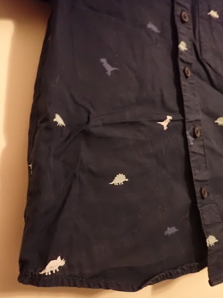 Boys blue shirt with Dinosauars design aged 2-3 years. image 2