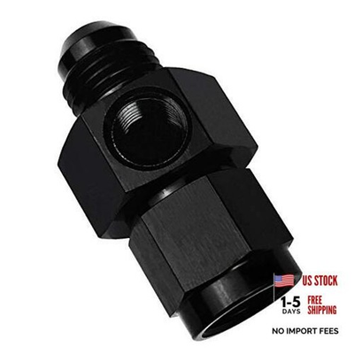 #ad Fuel Pressure Take Off Fitting 6 AN Male to 6AN Female to male with NPT port $22.61