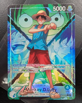 Monkey D Luffy OP16-022 Leader Alternate Art The Time of Battle