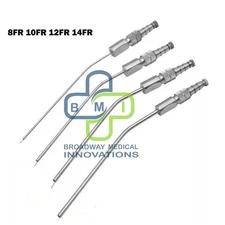 Frazier Suction Tube Atraumatic Tip 8FR 10FR 12FR 14FR Surgical ENT Instruments