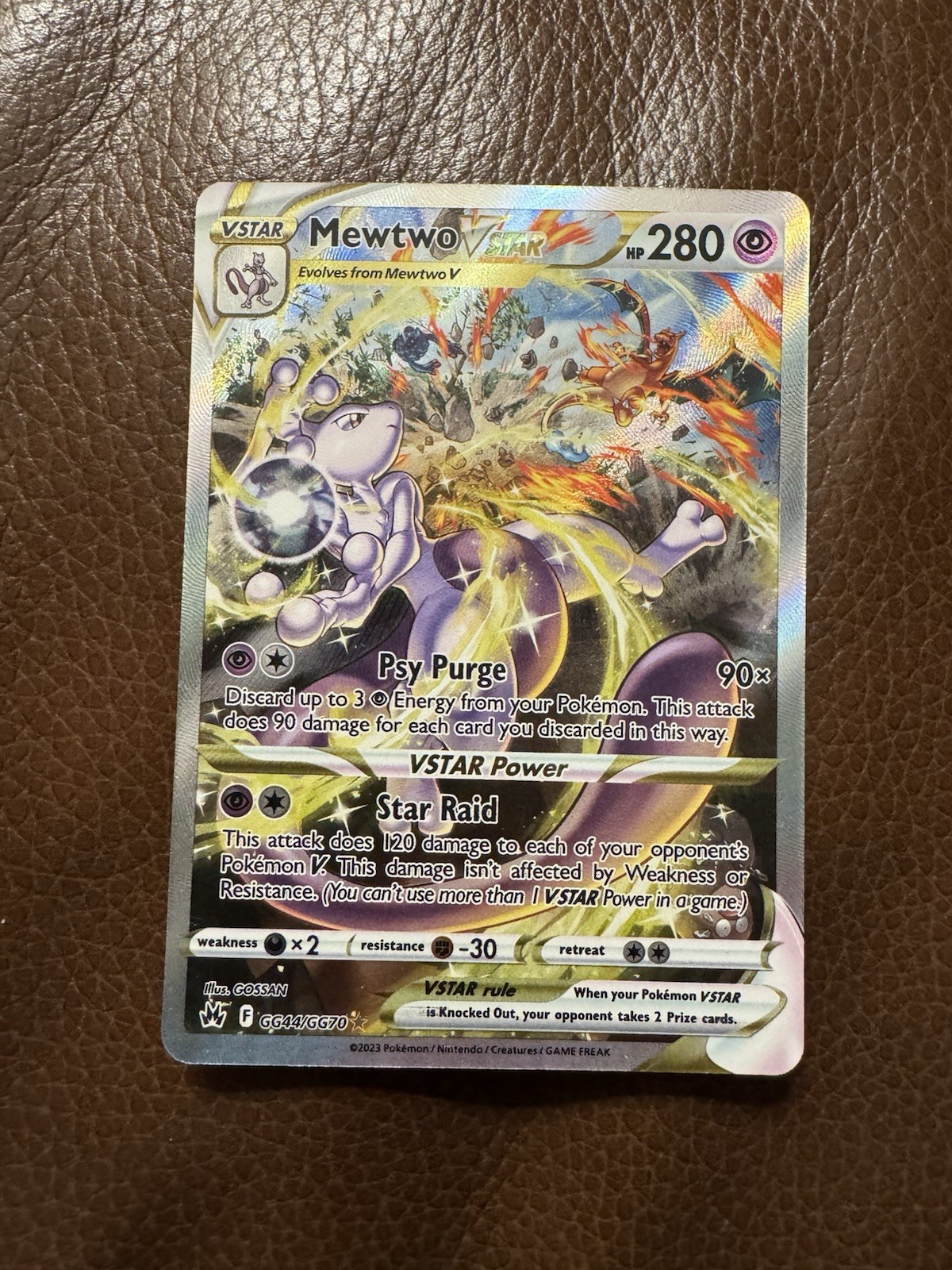 Mewtwo VSTAR GG44/GG70 Crown Zenith Pokemon TCG