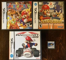 Nintendo DS, Mario & Sonic, Mario Kart, Mario Party, Super Mario, Tested/Works