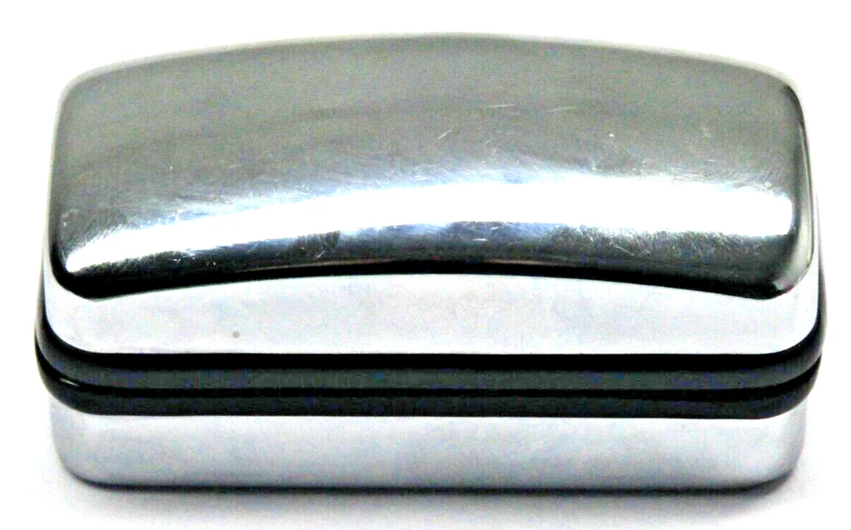 Gemelos Cuff Daddy de acero inoxidable cuadrados con respaldo de bala para hombre con estuche de metal Foto 4 de 4