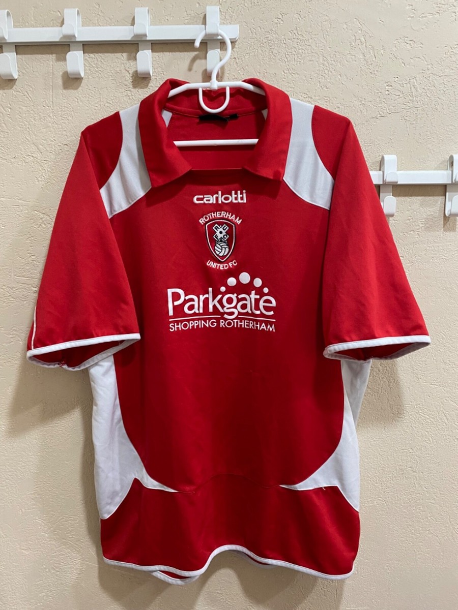 Rotherham United 2008/10 Home Football Shirt Carlotti Soccer