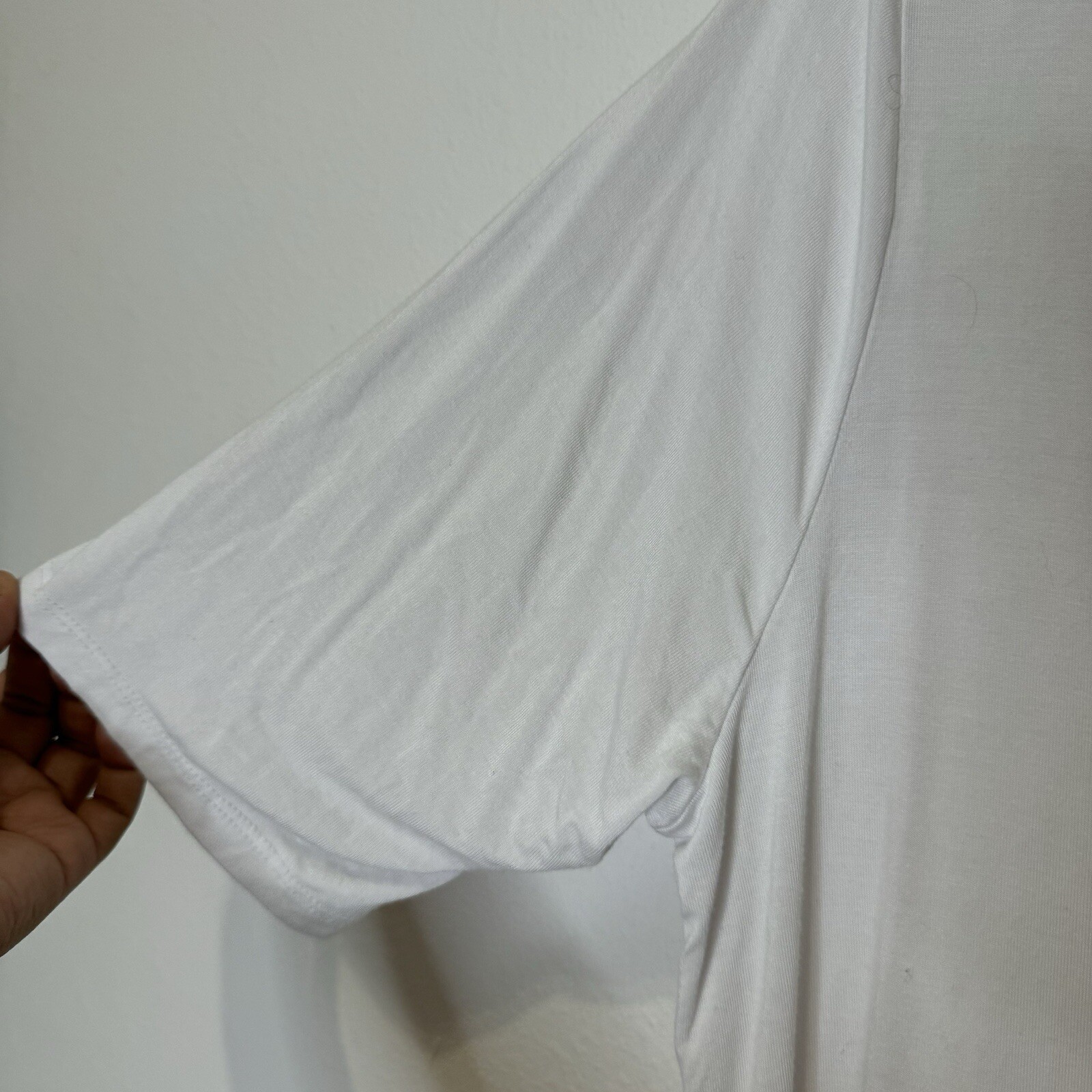 Torrid Super Soft Basic Solid Plain White V Neck … - image 4