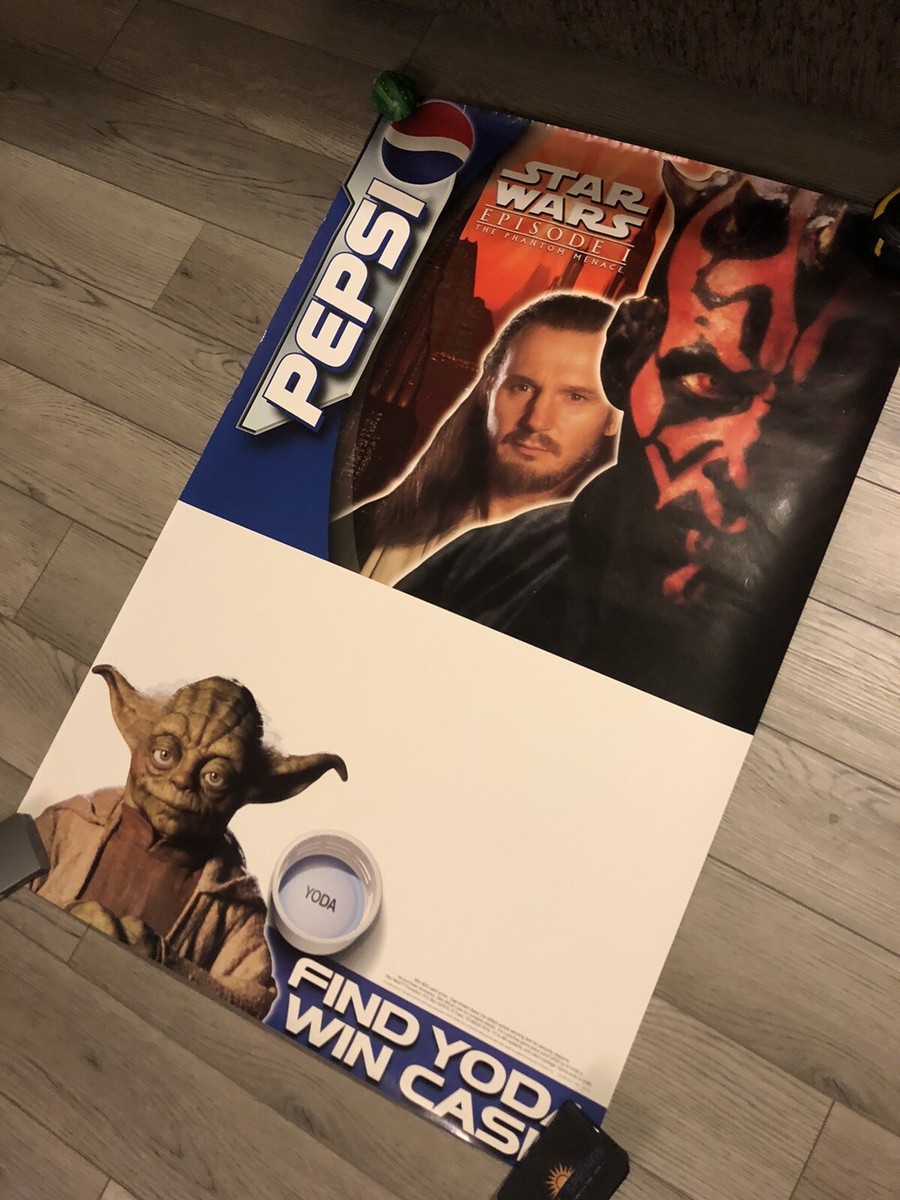 Vintage Star Wars Episode 1 Phantom Menace 1999 Yoda Pepsi Movie