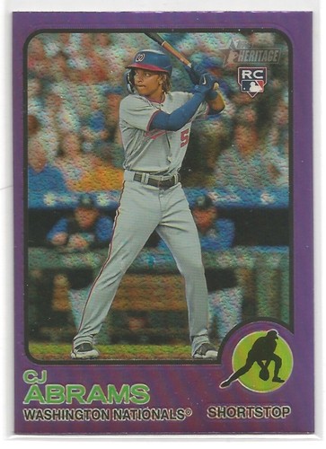 2022 Topps Heritage High Number Baseball Base Chrome Purple Parallel *You Pick* - Picture 2 of 24