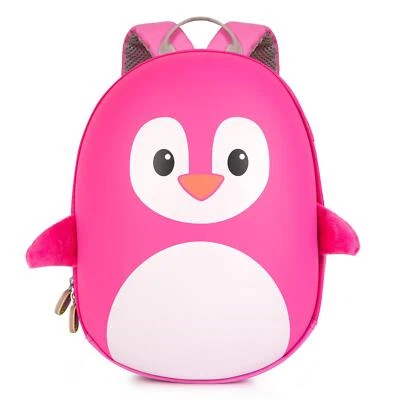 Kinder Rucksack Reise Urlaub Schule 4 Liter Tasche Rosa Pinguin Boppi Tiny Trekker