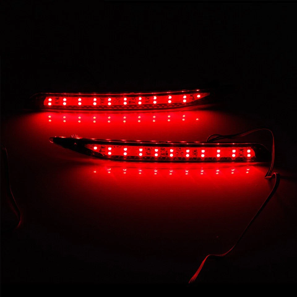 2Pcs Rear Bumper Reflector Light Tail Brake Light for Honda Accord 9th 2014-2016 - Imagem 3 de 4