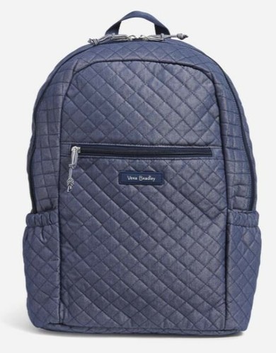 NWT Vera Bradley BACKPACK in DENIM NAVY 