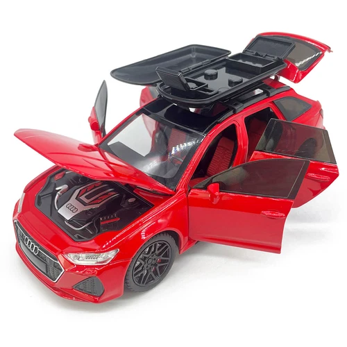 1:24 Audi RS6 Avant Model Car Wagon Die-cast Toy Cars Toys Collection Pull Back - Picture 5 of 20