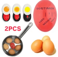 *PACK OF 2* Egg Timer Color Changing Boiled Egg Ready Indicator Hard Medium Soft