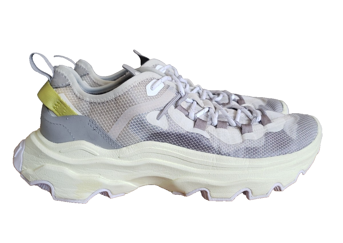 SAOLA Sorel Taglia 9.5 Sneakers Uomo Kinetic Breakthru Tech Lace Gesso Grigio Cromato