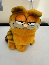 Vintage 1981 Garfield Plush Dakin Cat 11" Orange Soft Stuffed Toy Collectable