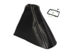 Automatikgetriebe DSG Schaltmanschette Fur Audi A6 A7 Leder Naht Weiss + Rahmen