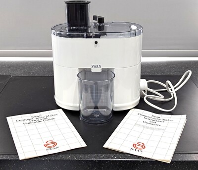 VINTAGE RETRO SWAN COMPACT ELEKTRISCHE SAFTMASCHINE MASCHINE AUTOMATISCHER ENTSAFTER 20528