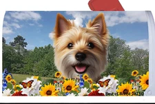 Norwich Terrier Summer Flowers Mail Box Cover