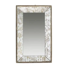 20 Silver Glass Framed Accent Mirror