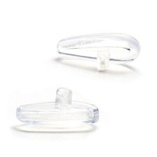 KEYTO Rubber Clear Nosepads Replacements for-Coach 0HC6214D Sunglasses