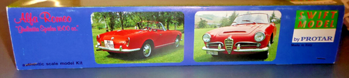 Protar Swift Model Alfa Romeo Giulietta Spider 1600 CC 1/24 #226 - Picture 2 of 6