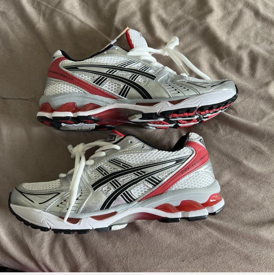 Asic Gel Kayano 14 ‘white Classic Red’ Size No Box