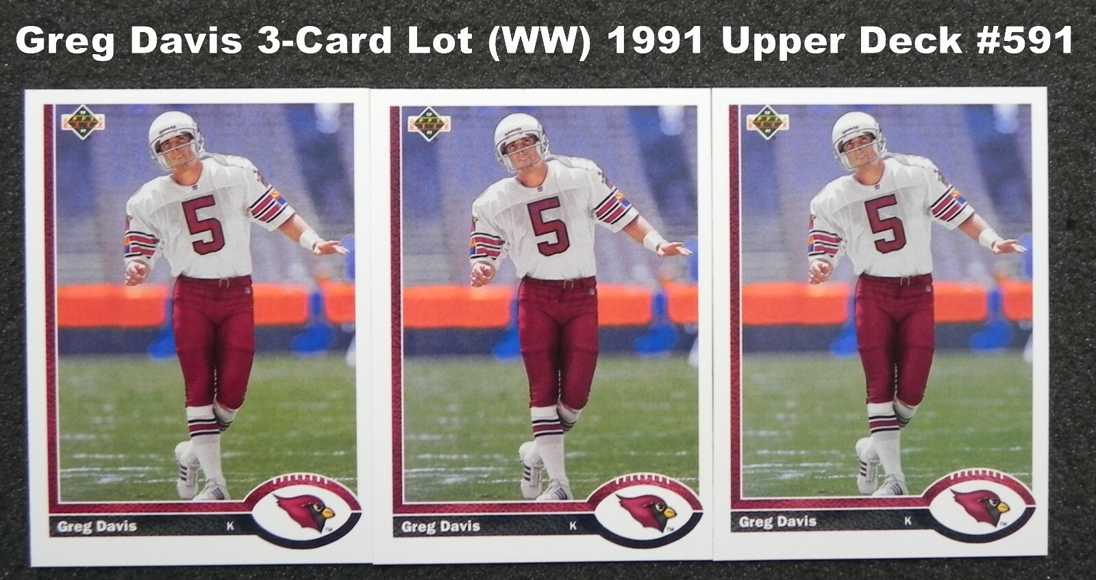 Greg Davis 1991 Upper Deck #591 _ Receive Exact 3 Cards Pictured _ Lot (WW)