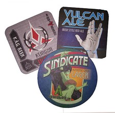 6 Bierdeckel - STAR TREK - NEU  Rarit&auml;t limited Edition