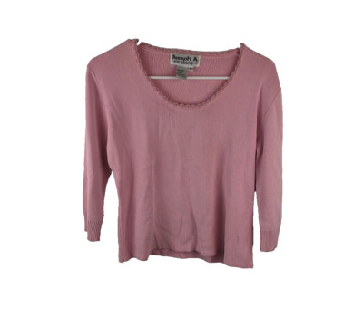 Joseph A Qu est Ce Que C est Blouse Women s Extra Large Pink Scalloped edge