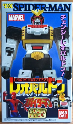 Super Minipla Model Kit SpiderMan Robot Megazord Leopardon Transformation Figure - Picture 2 of 12