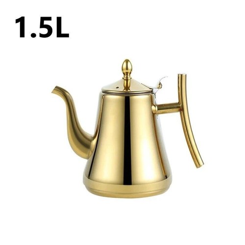 Pentola da tè in acciaio inox 1000/1500 ml multicolore moderna con infusore facile da riempire - Foto 4 di 28