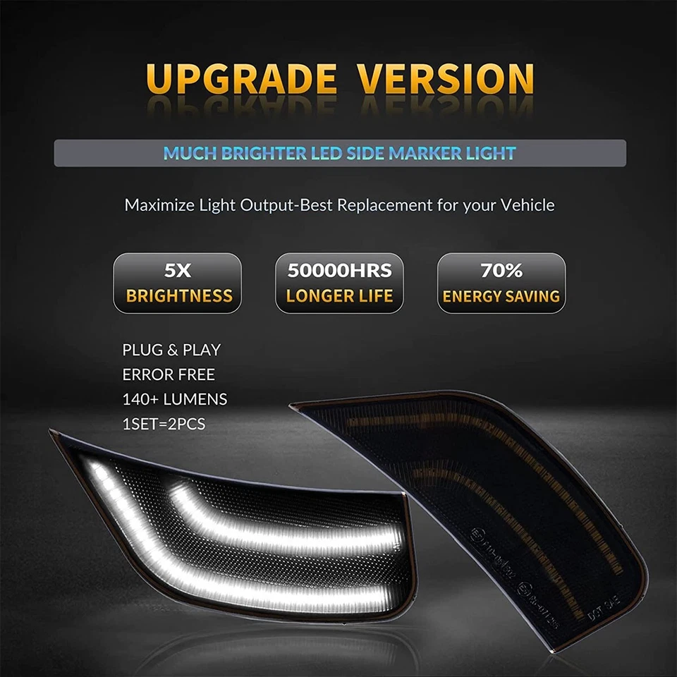 Комплект из пары светодиодных габаритных огней для Cadillac Escalade Suburban GMC Yukon XL 21–23 годов выпуска - Изображение 3 из 4