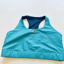 Five the Label Dancewear Top Racerback Tank Bra Jewel Color Teal Blue Green