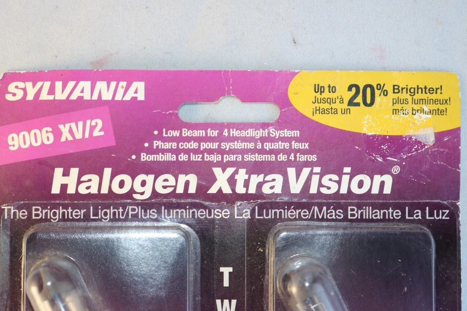 SYLVANIA - 9006 XtraVision Bombillas halógenas de alto rendimiento NUEVO sellado Foto 3 de 4