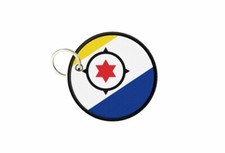 Bonnaire Flag Keychain Round Badge