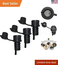 Haley's 5-in-1 Wine Aerator & Stopper Set - 3 Pack, Leak-Proof & Dishwasher Safe