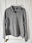 Ibex New Zealand Merino Wool 1/4 Zip Mens M Gray Pullover Performance Layer Usa